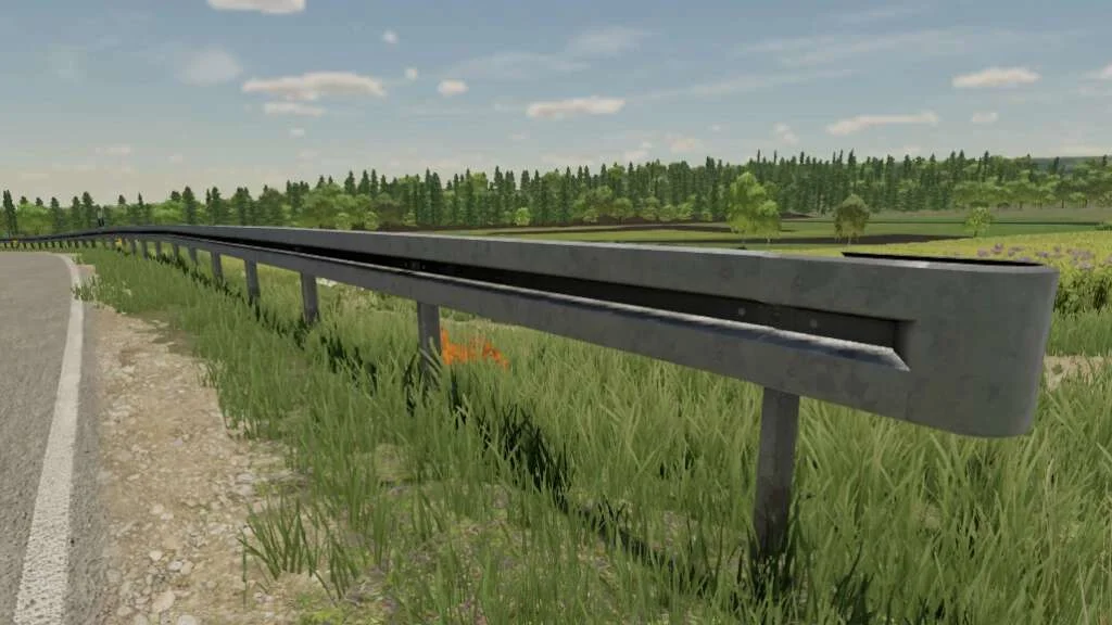 Crash Barrier Type B (Prefab) v1.0 FS22 FS22 Mod Free Download