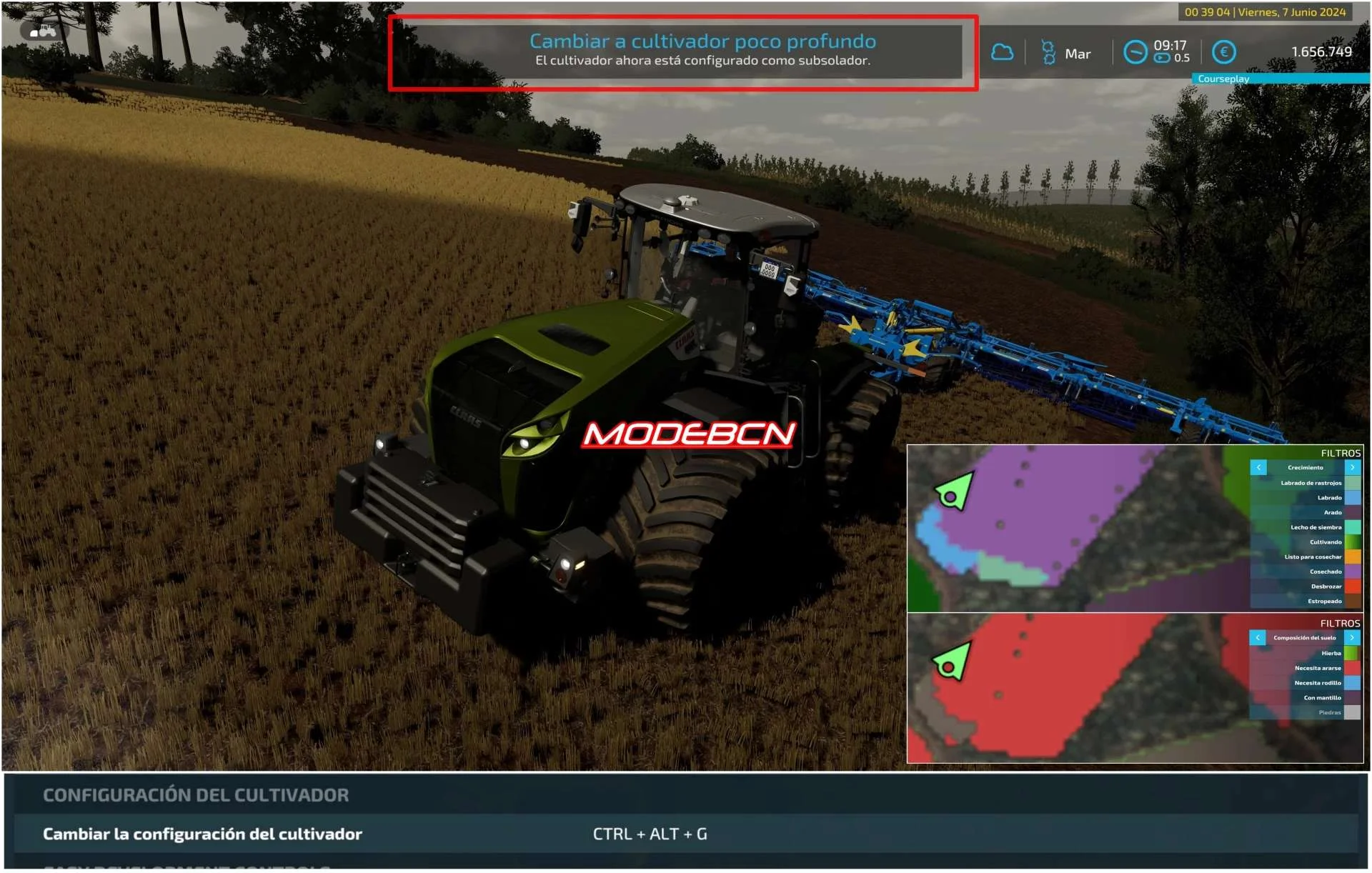 Cultivator Settings ESPANOL v1.0.0.1 FS22
