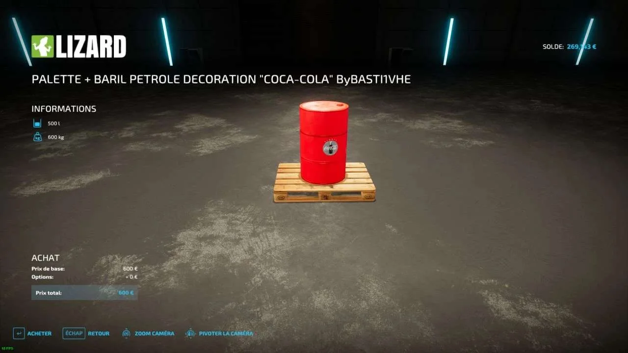 Decorative barrel (oil) v1.0 FS22