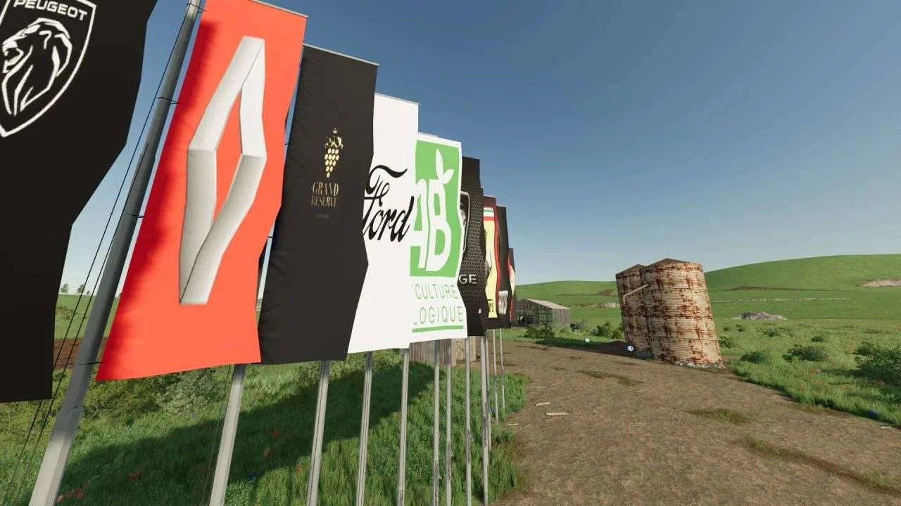 Decorative flags v1.0 FS22