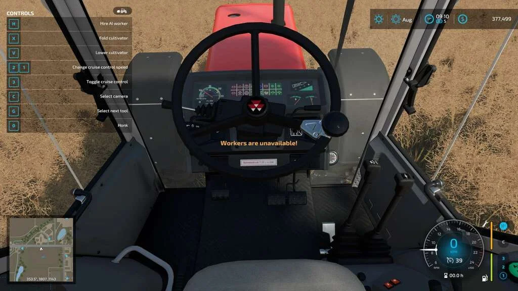 Disable Workers v1.1 FS22 FS22 Mod Free Download