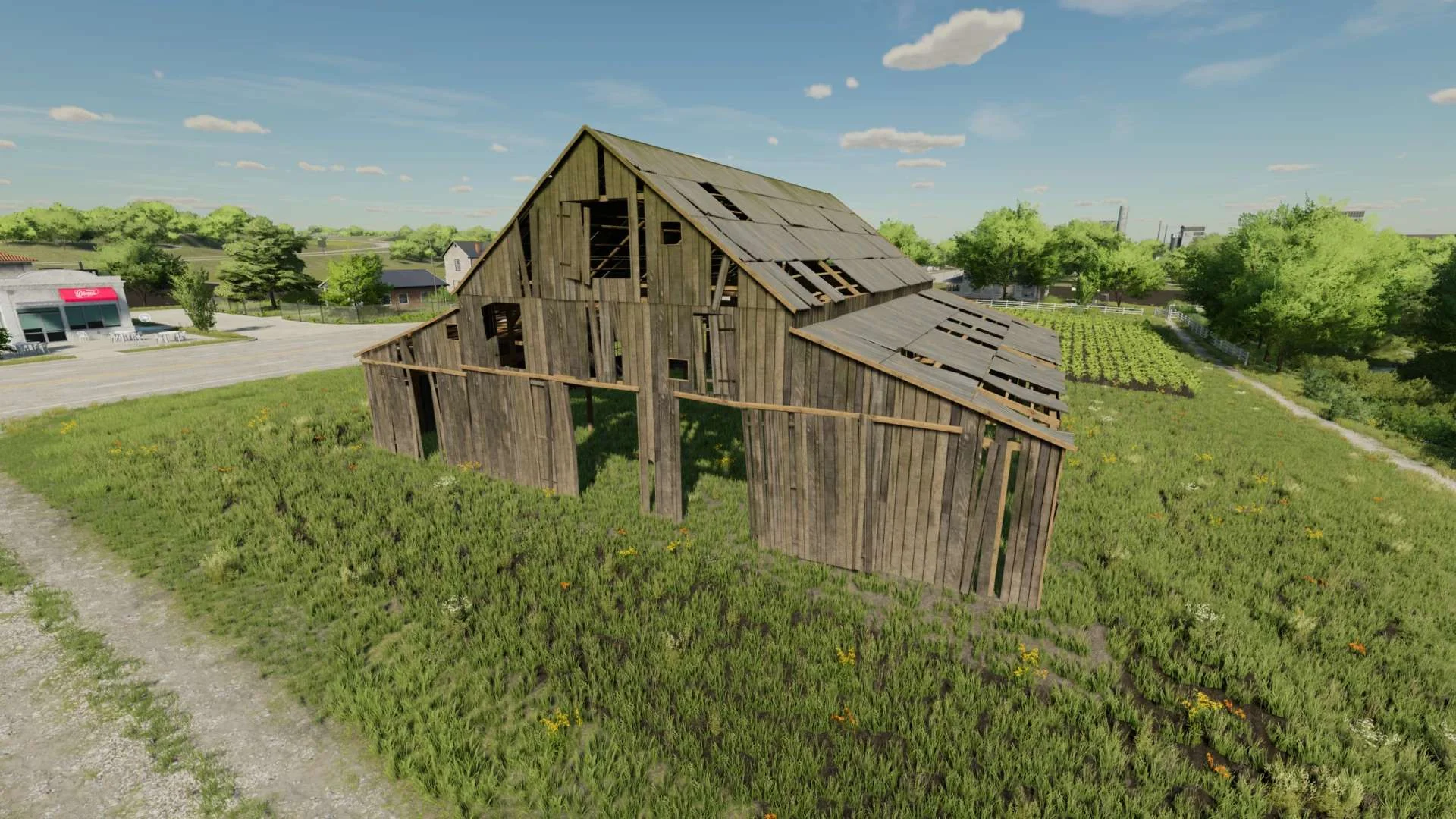 elmcreek old barn V1.0 FS22 FS22 Mod Free Download