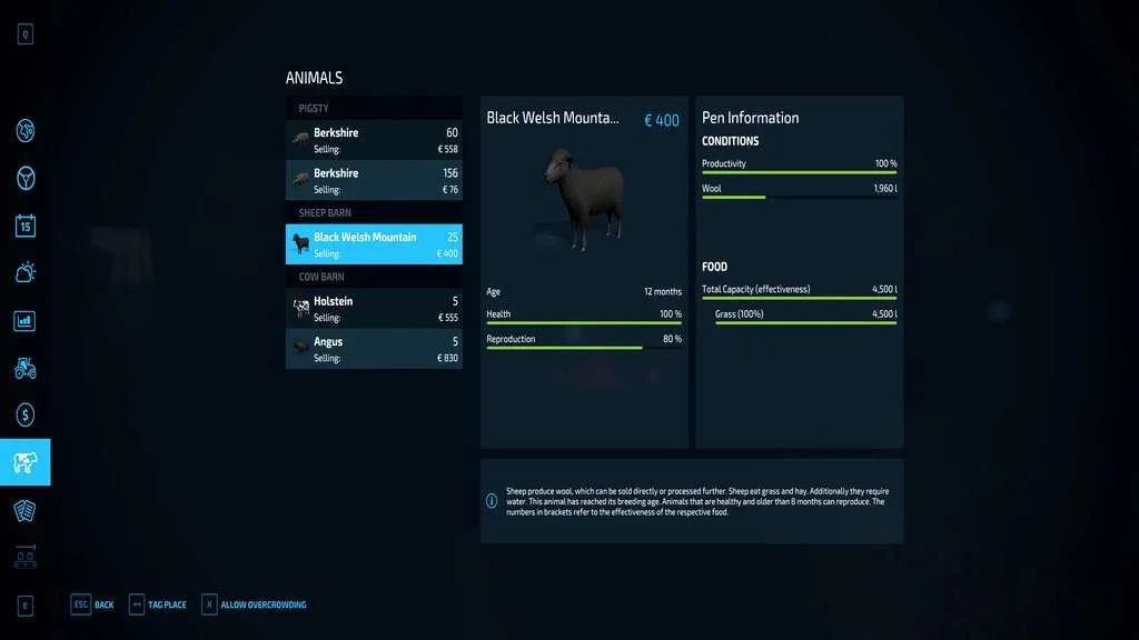 EnhancedAnimalSystem v1.1 FS22 FS22 Mod Free Download