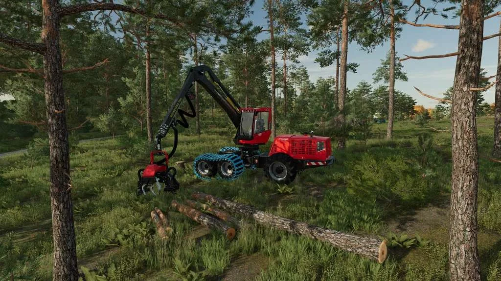Extended Wood Harvester Cutting v1.0 FS22 FS22 Mod Free Download