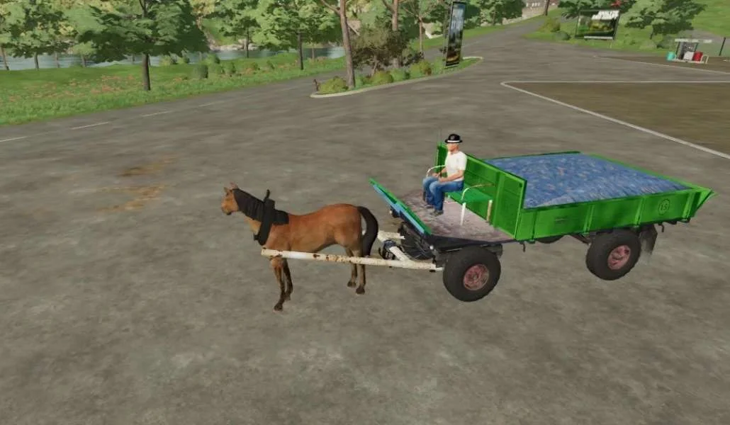 Farm animals and carts v1.0 FS22 FS22 Mod Free Download