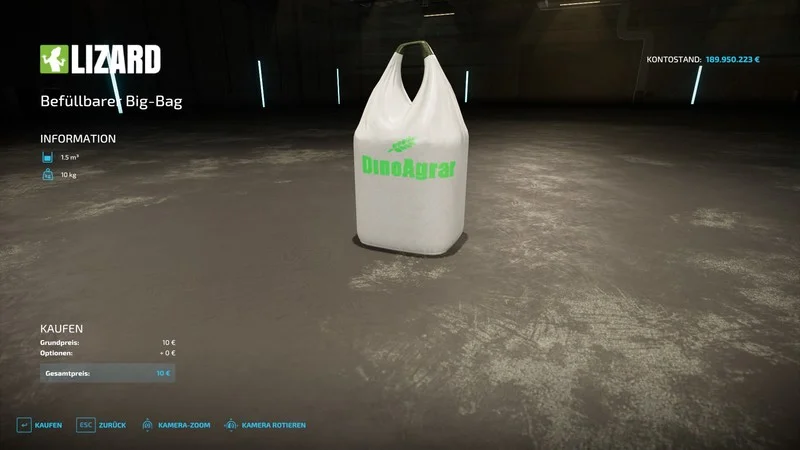 Fillable Big Bag V1.0 FS22 FS22 Mod Free Download