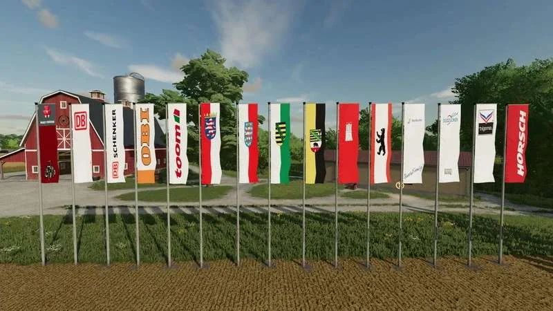 Flag set v1.1.4 FS22 FS22 Mod Free Download