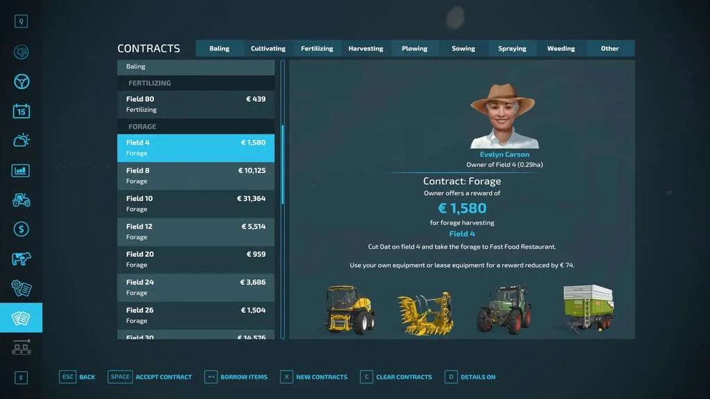 Forage Contracts v1.0.4 FS22