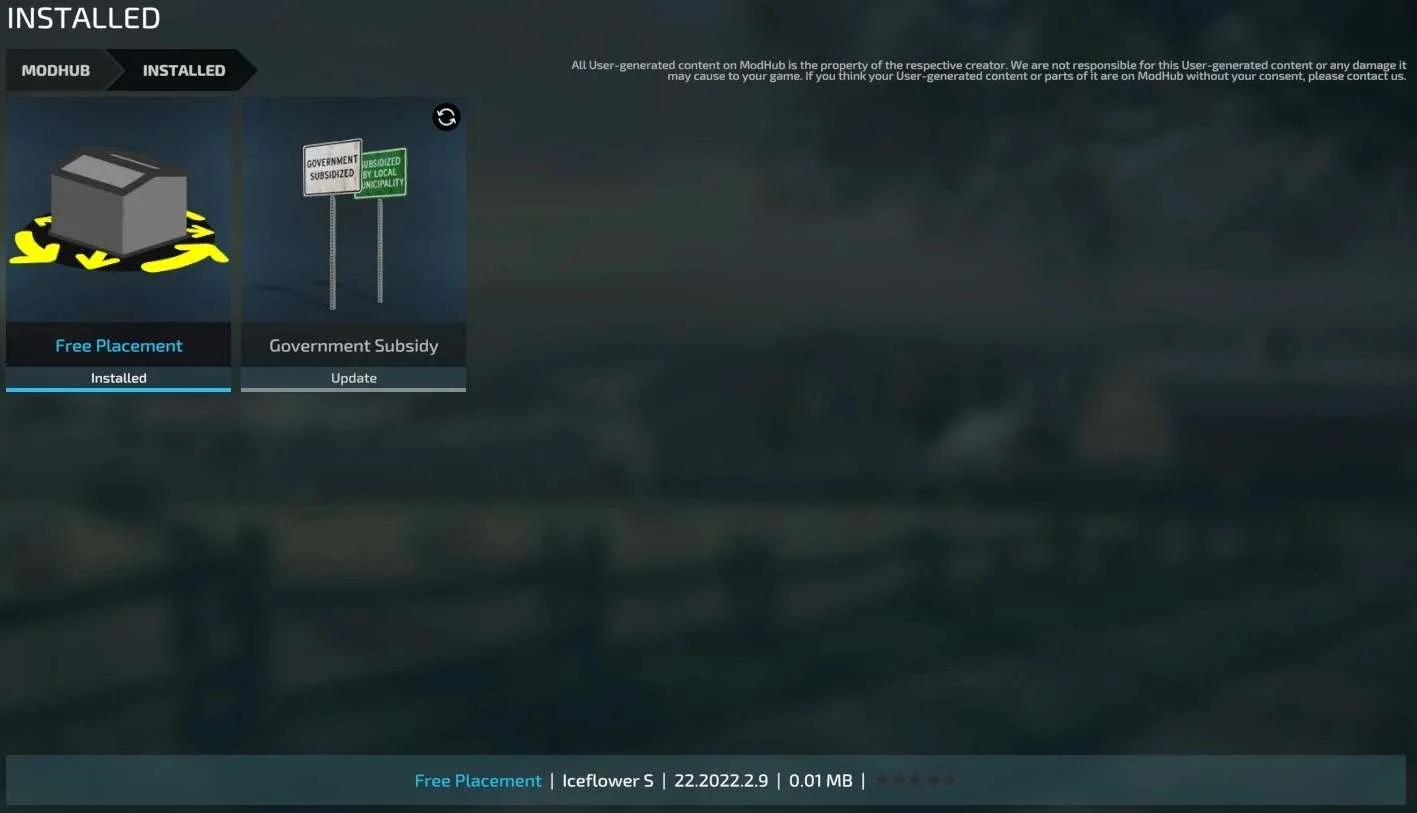 Free Placement v1.0 FS22 FS22 Mod Free Download