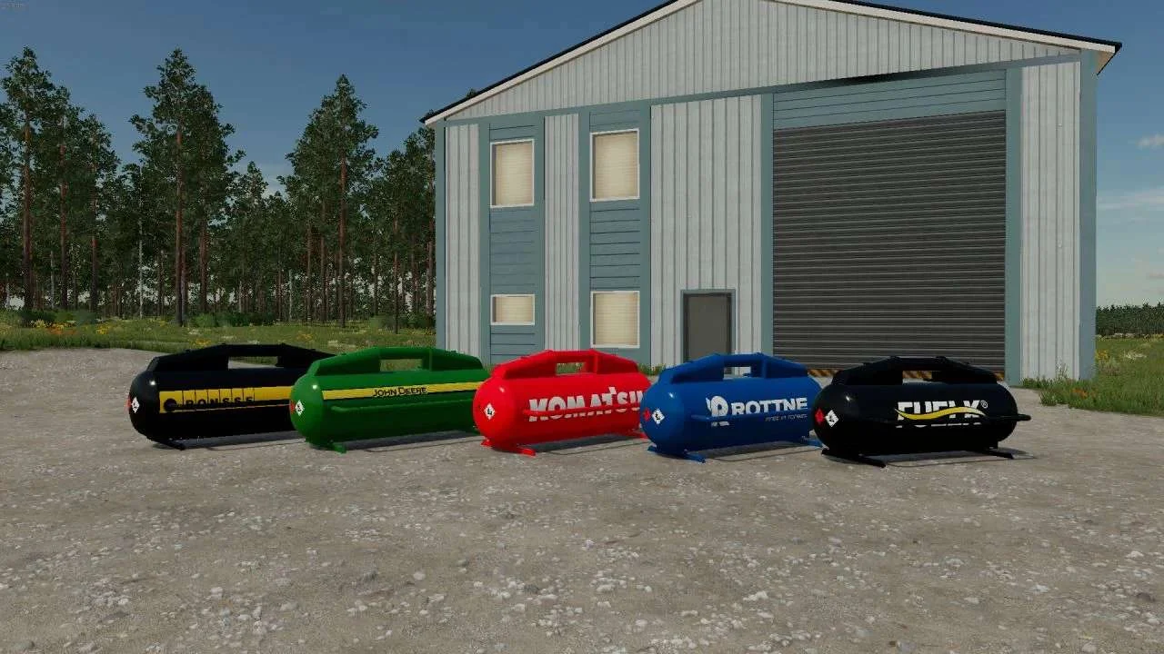 Fuel tank with logos v1.0 FS22 FS22 Mod Free Download