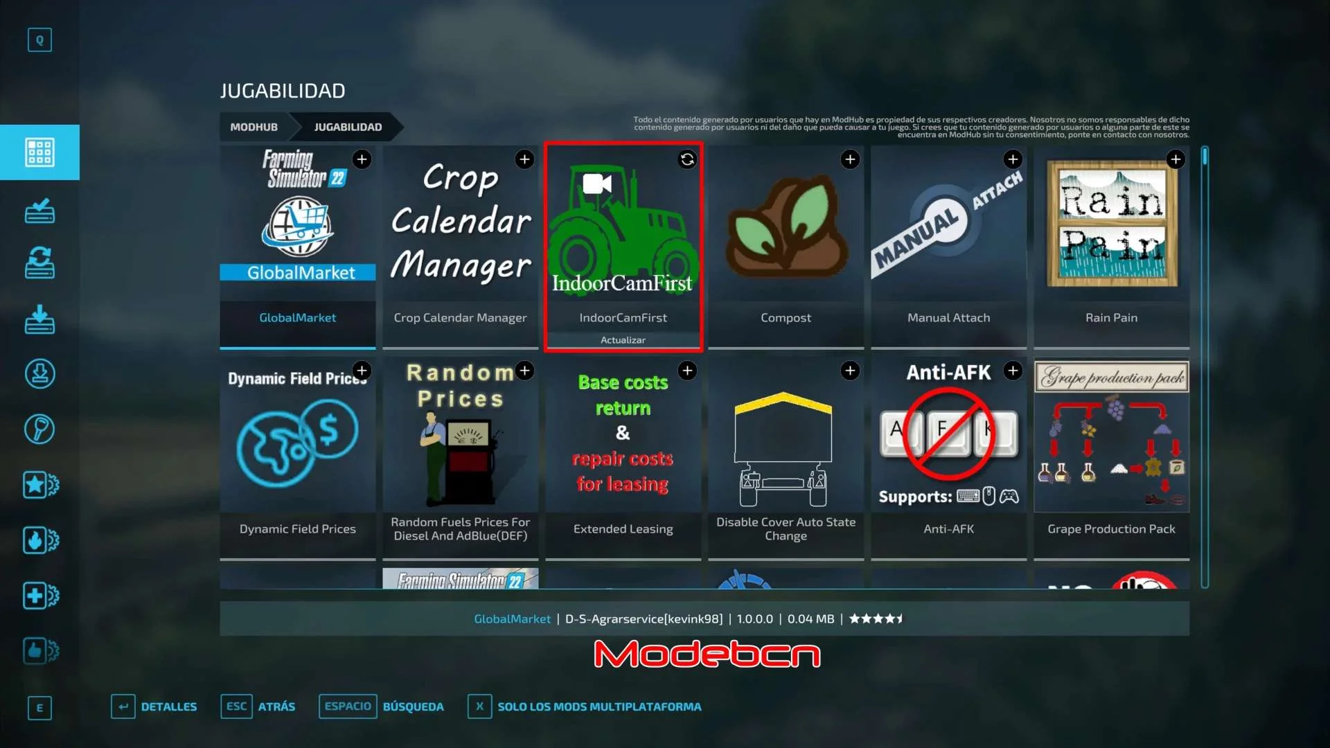 Gameplay Indoo Cam First ESPANOL v2.0 FS22