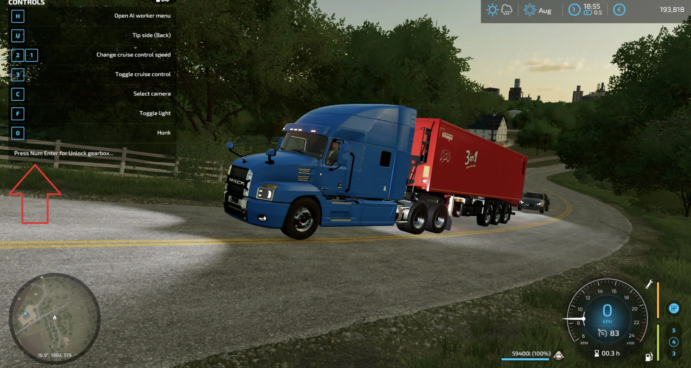 Gearbox Lock V1.0 FS22 FS22 Mod Free Download