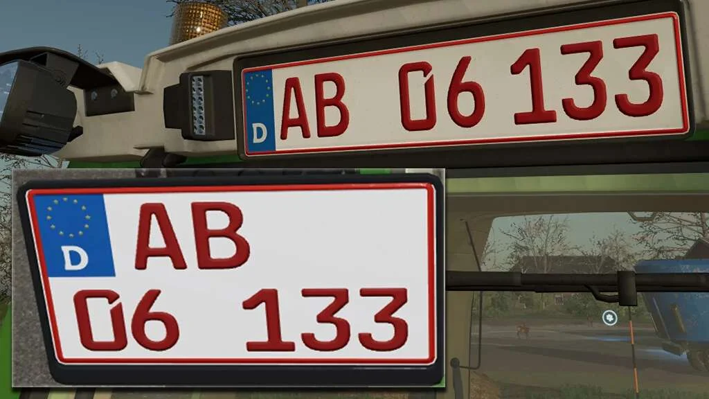 German Licenseplate Incl. Shorttime And Season v1.0 FS22 FS22 Mod Free Download