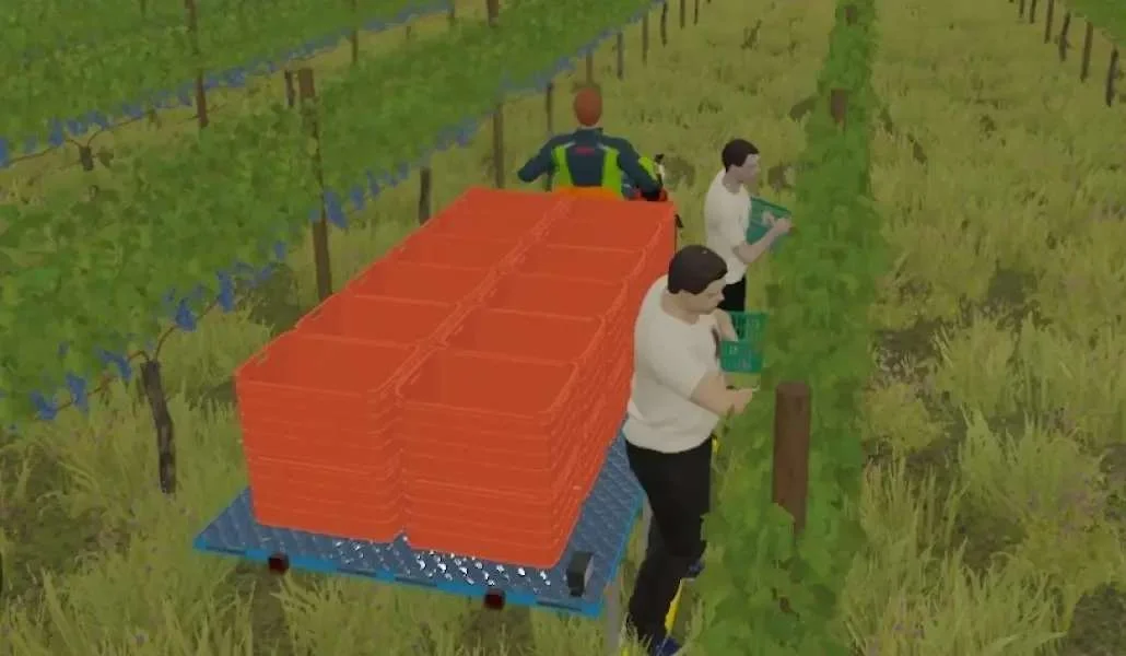 Grape Harvest With Workers v1.1 FS22 FS22 Mod Free Download