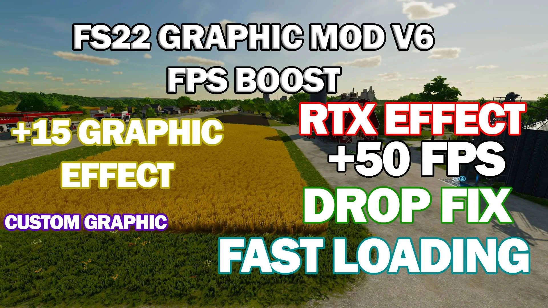 GRAPHIC MOD AND FPS BOOST +50 FPS v1.0 FS22 FS22 Mod Free Download