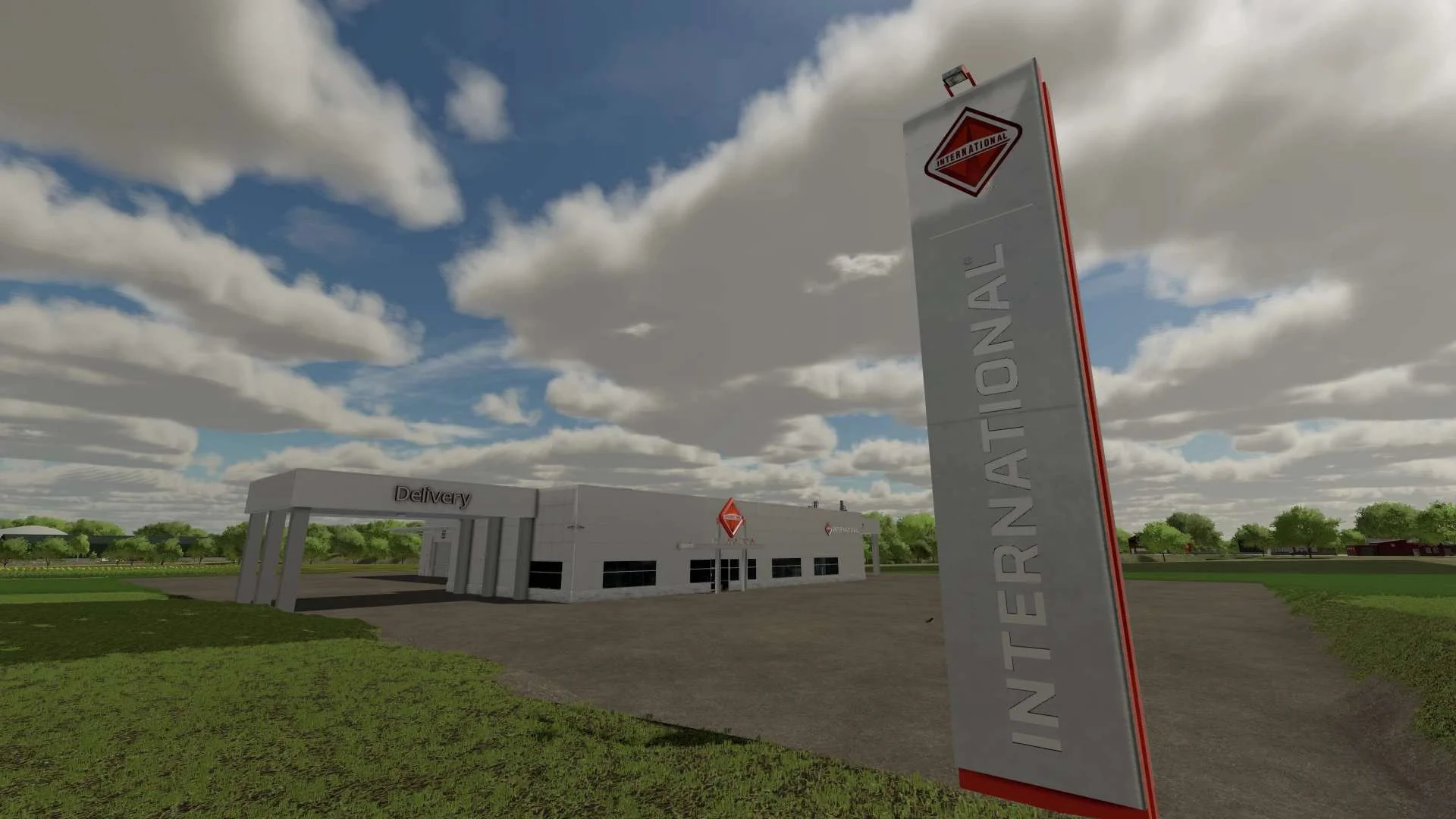 IH dealer decoration v1.0 FS22 FS22 Mod Free Download