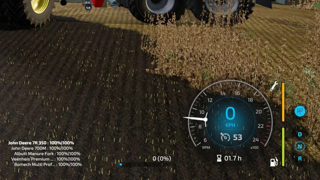 Implement Wear Info Hud v1.0 FS22 FS22 Mod Free Download