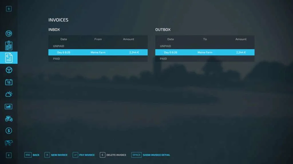 Invoices v1.0 FS22 FS22 Mod Free Download