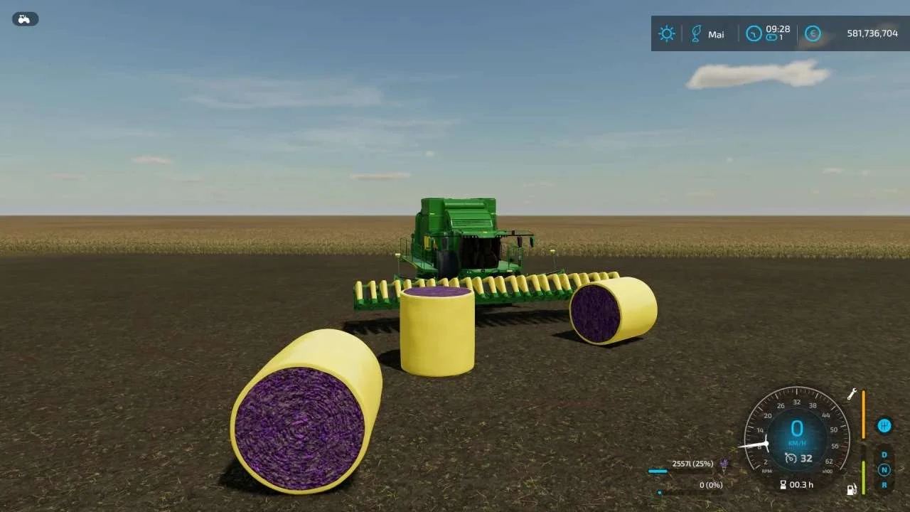 John Deere CS770 lavande v1.3 FS22 FS22 Mod Free Download