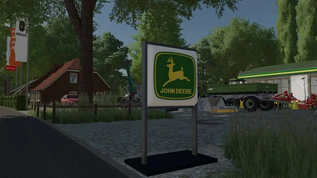 John Deere Neon Sign v1.0.1.2 FS22 FS22 Mod Free Download
