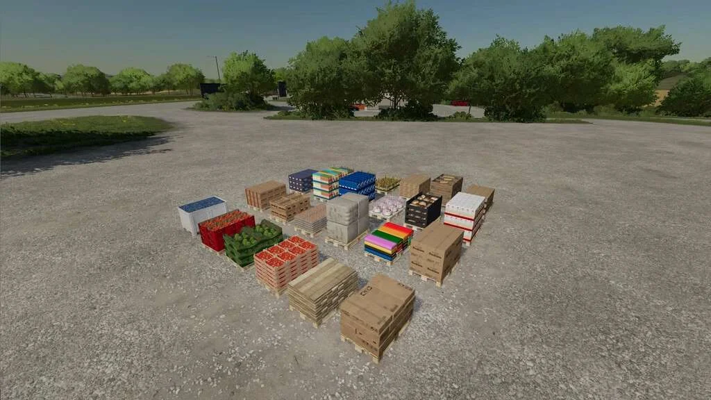 Liftable Pallets And Big Bags v1.1 FS22 FS22 Mod Free Download