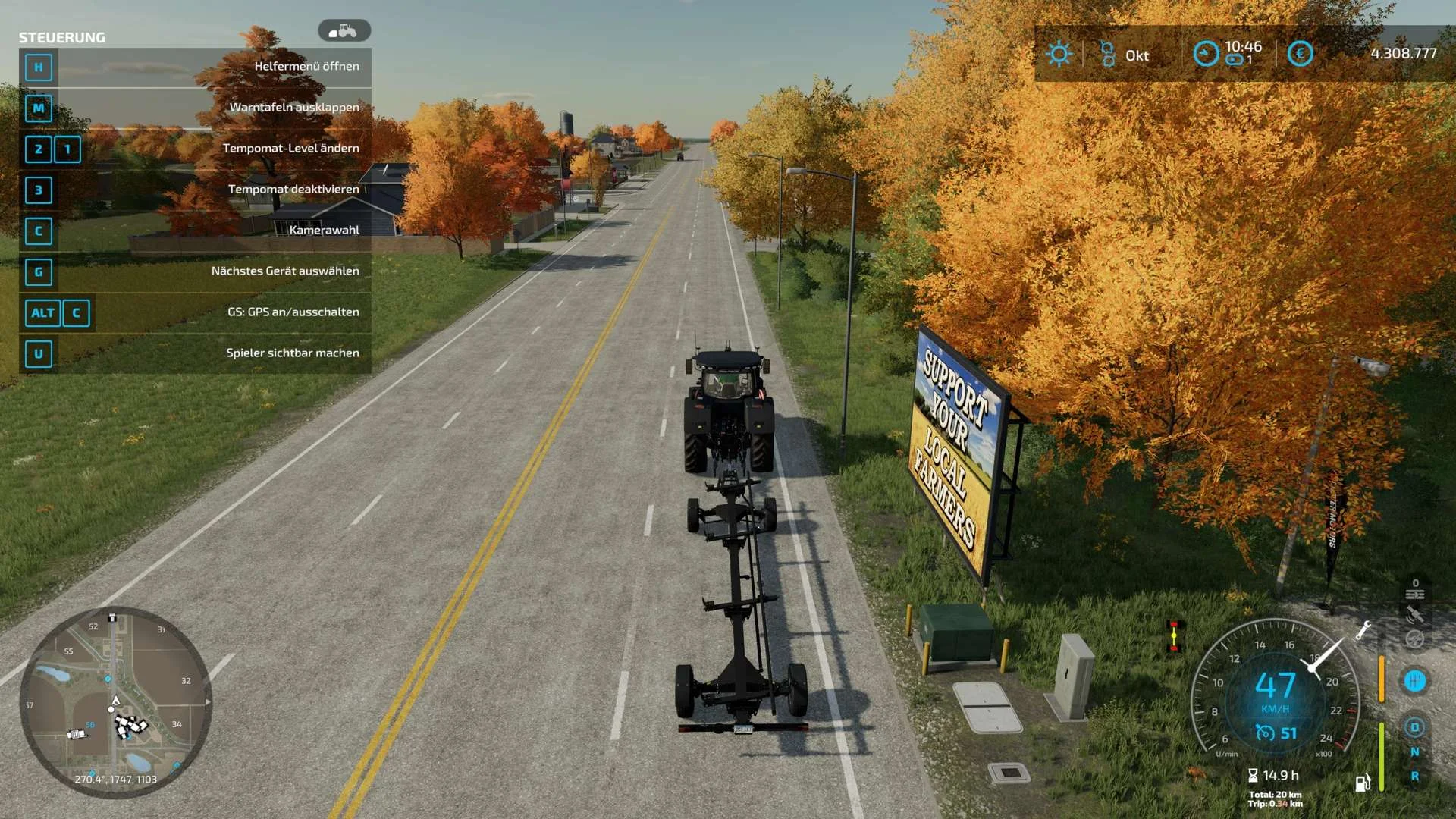 Lock steering axle v1.0.0.1 FS22 FS22 Mod Free Download