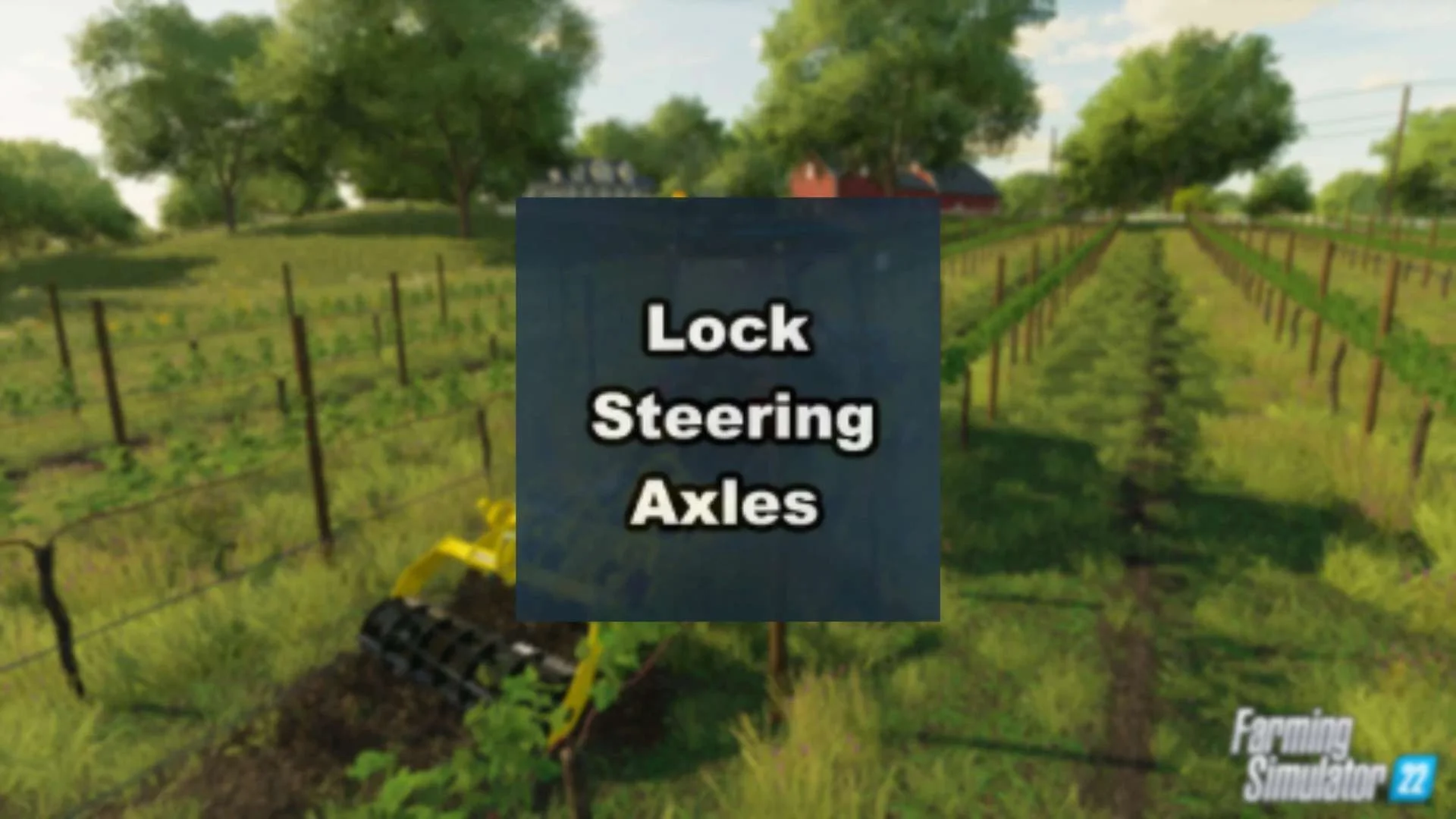 Lock steering axle v1.0.1.2 FS22 FS22 Mod Free Download