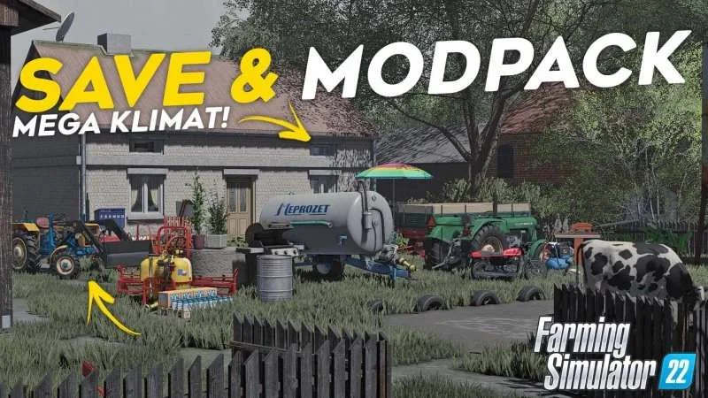 MEGA SAVE & MODPACK Kolonia v1.0 FS22 FS22 Mod Free Download