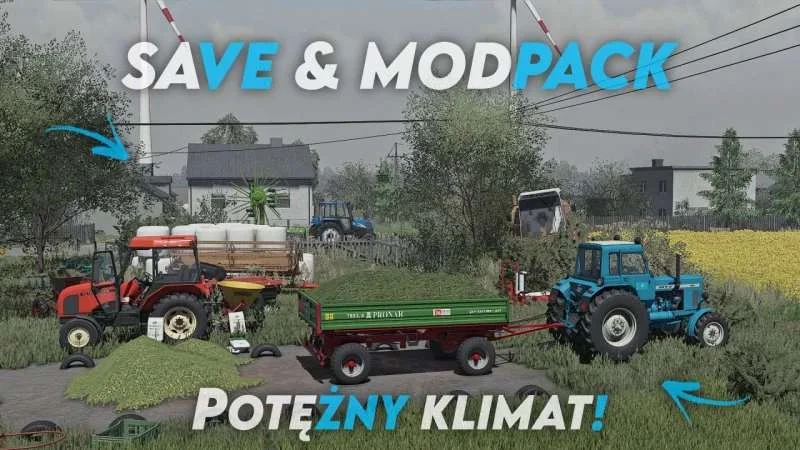 MEGA SAVE & MODPACK Zdziechow v1.0 FS22 FS22 Mod Free Download