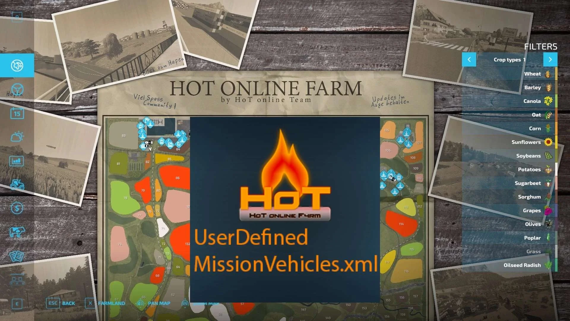 Mission Vehicles xml for the HoF2022 v1.0 FS22 FS22 Mod Free Download