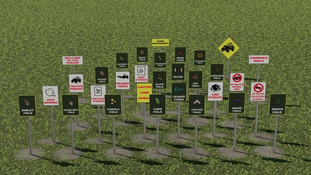Multiplayer Sign Pack v1.0 FS22 FS22 Mod Free Download