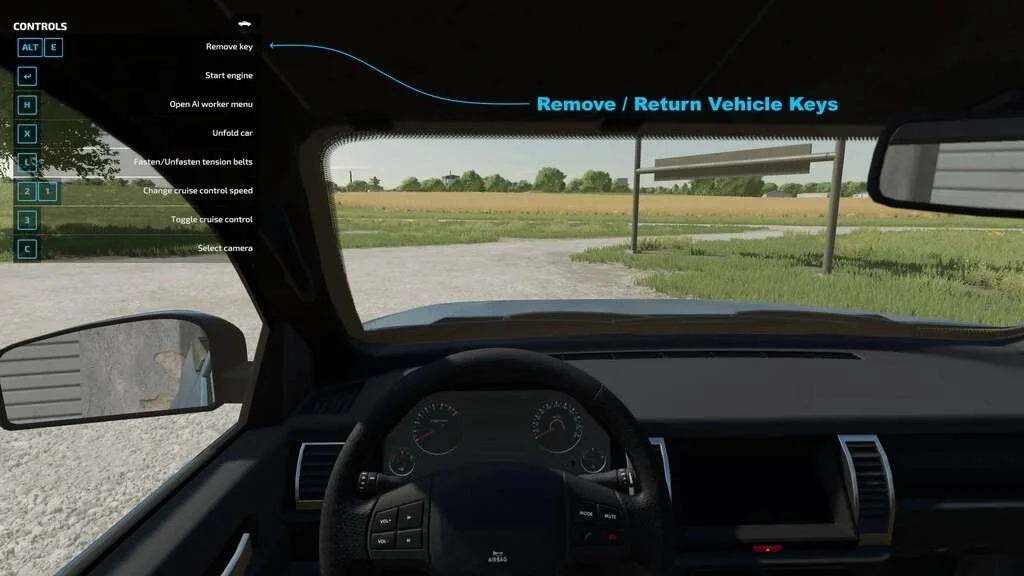 Multiplayer Vehicle Keys v1.1 FS22 FS22 Mod Free Download