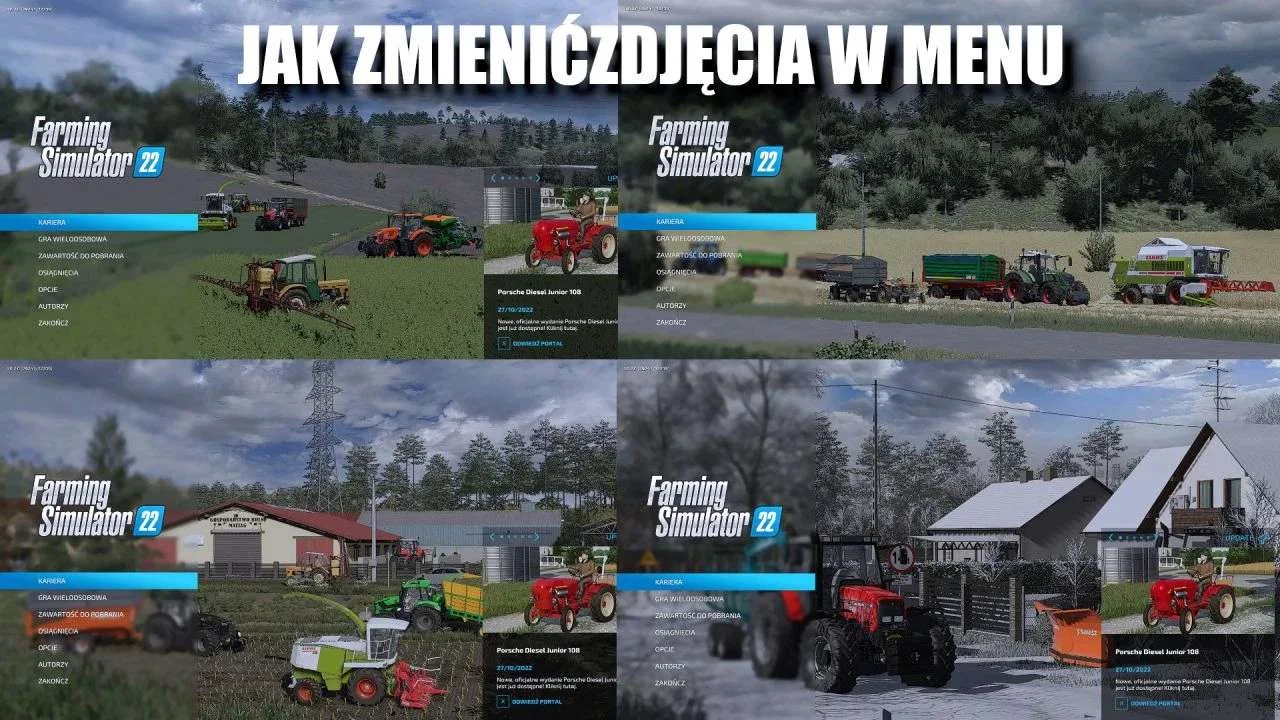 New menu photos v1.0 FS22 FS22 Mod Free Download