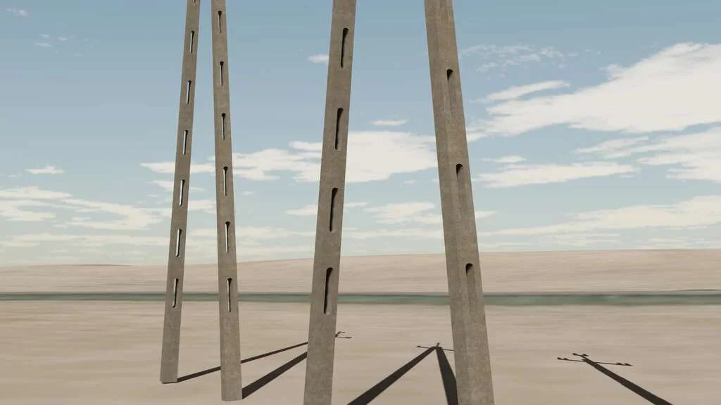 Old Power Poles Pack (Prefab) v1.0 FS22 FS22 Mod Free Download