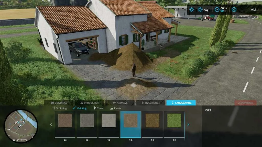 Paint And Terraform Anywhere v1.1 FS22 FS22 Mod Free Download