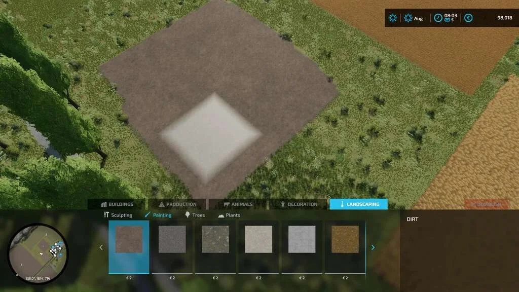 Paintable Field (Prefab) v1.1 FS22 FS22 Mod Free Download