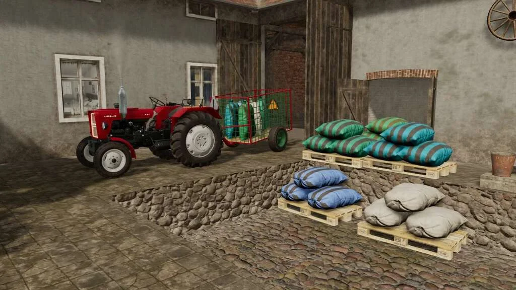 Pallet With Used Sacks v1.0 FS22 FS22 Mod Free Download