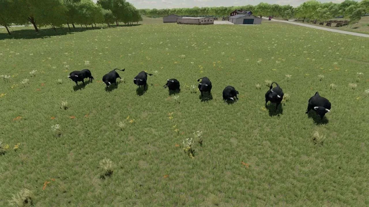 Placeable Bulls v1.0 FS22