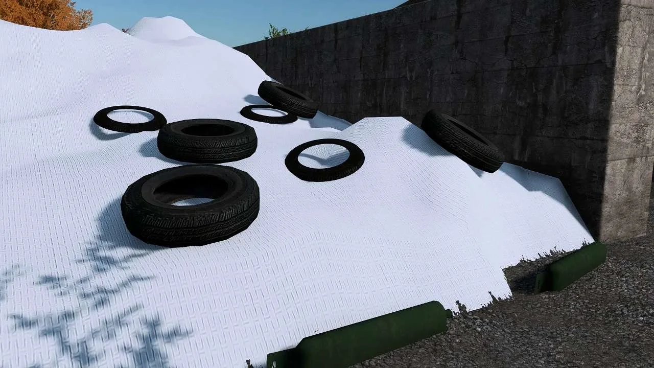 Placeable bunker silos tires v1.0.1 FS22 FS22 Mod Free Download