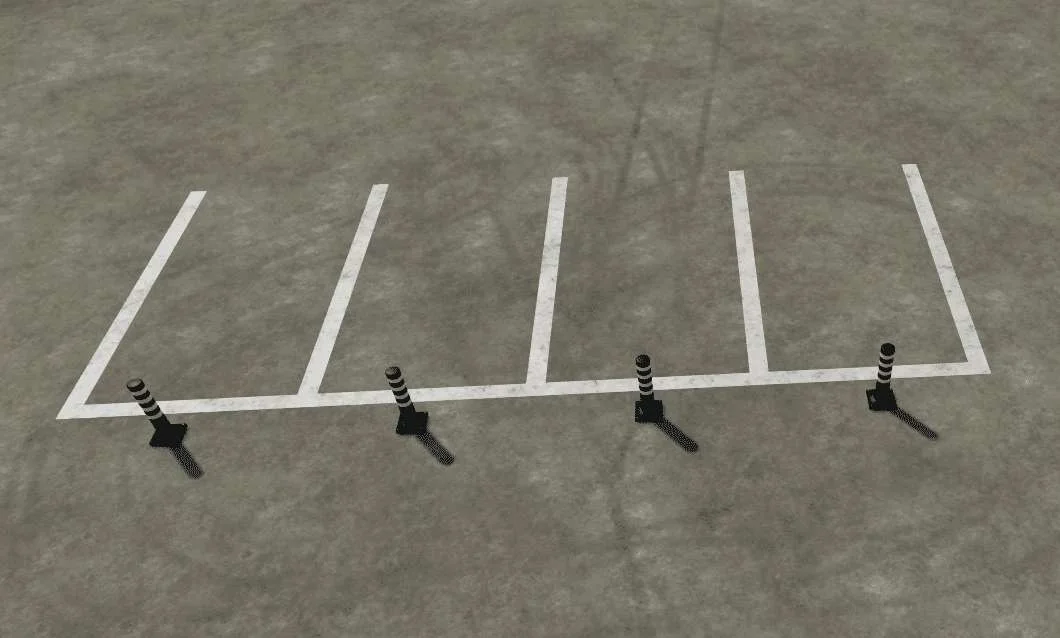 Placeable Parking Lines v1.0 FS22 FS22 Mod Free Download