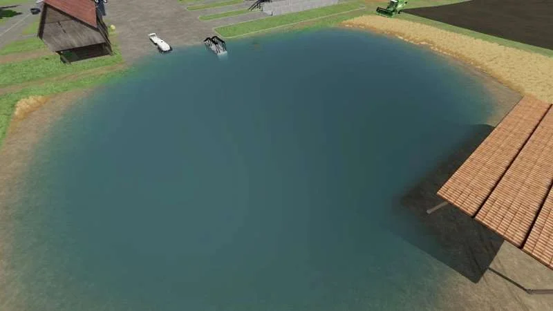Placeable water 100x100m with free watertrigger v1.0 FS22 FS22 Mod Free Download