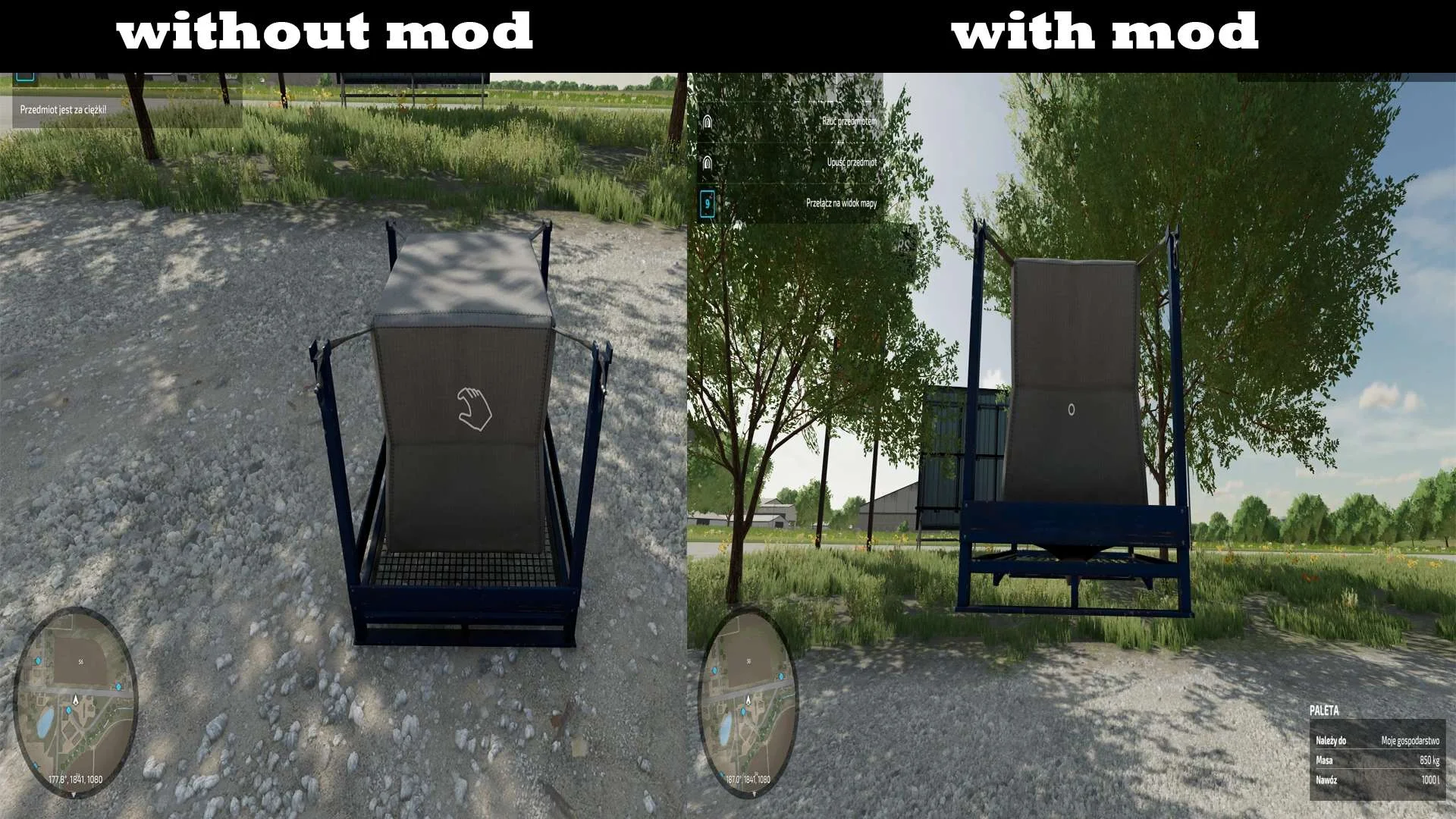 Player Super Strength v1.0 FS22 FS22 Mod Free Download