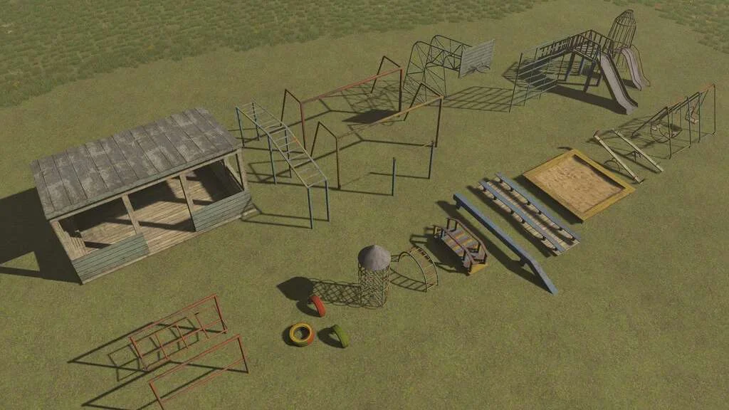 Playground Decorations (Prefab) v1.0 FS22 FS22 Mod Free Download
