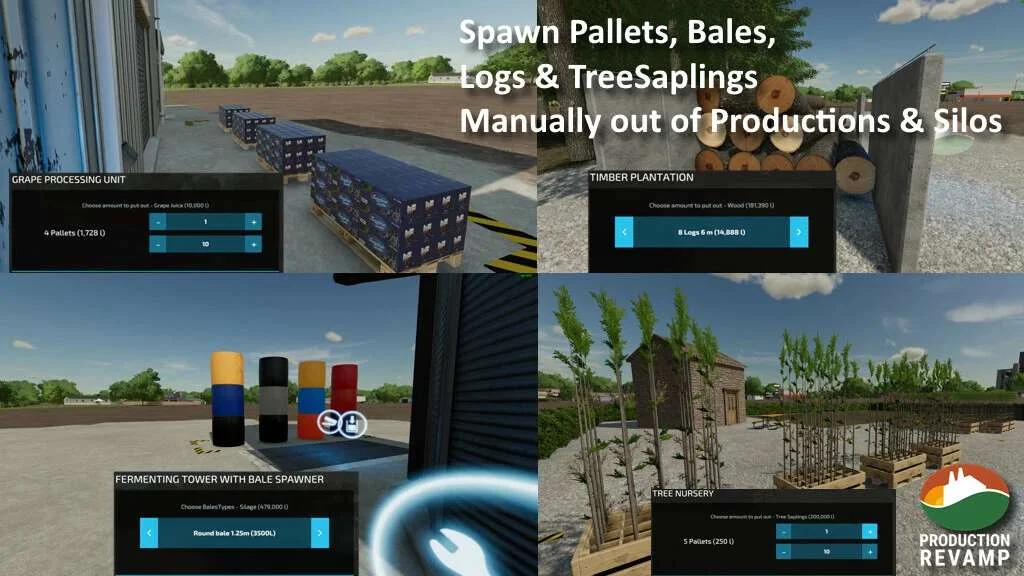 Production Revamp v1.4.1.4 FS22 FS22 Mod Free Download