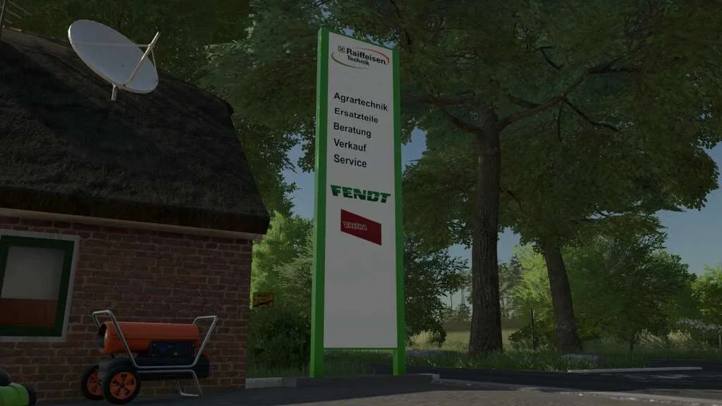 Raiffeisen Sign v1.0 FS22 FS22 Mod Free Download