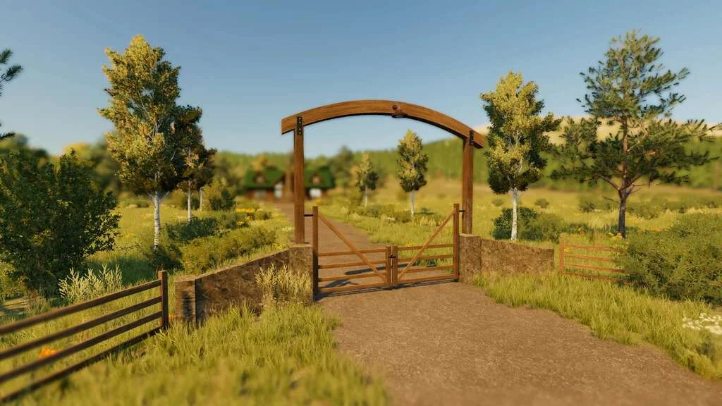 Ranch Gate v1.0 FS22 FS22 Mod Free Download