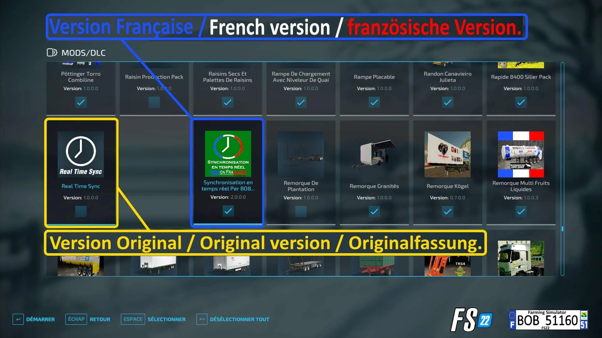 Real Time Sync By BOB51160 v1.0 FS22 FS22 Mod Free Download