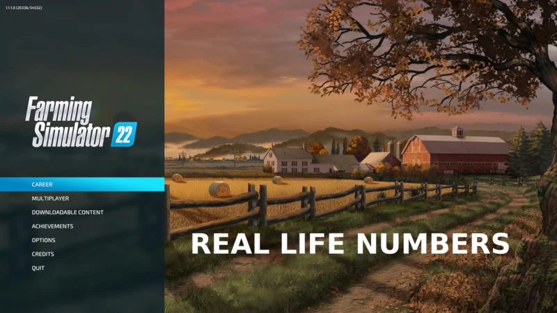 RealLifeNumbers V1.0.0.3 FS22 FS22 Mod Free Download