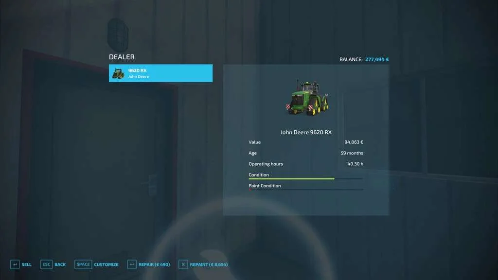 Repair And Paint Settings v1.1.0.1 FS22 FS22 Mod Free Download