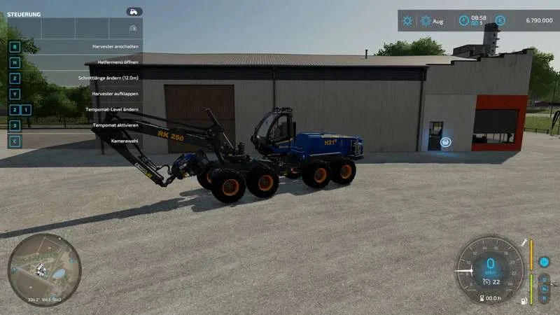 Rottne H21D 12 meter cutting length v1.0 FS22 FS22 Mod Free Download